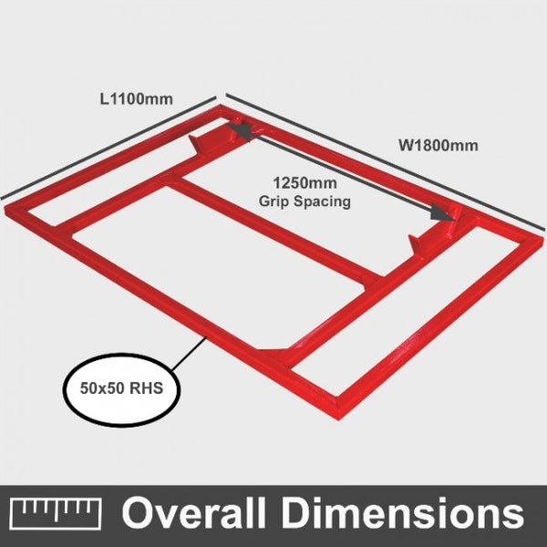 6FT Levelling Spreader Smudge Bars 4 in 1, Smudge Levelling Skid Steer