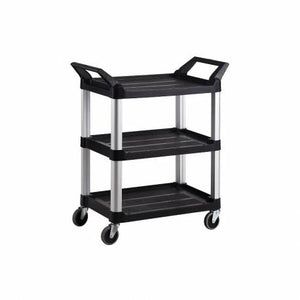 3 Shelf Utility Cart, 3 Self Industrial Service Cart Trolley | QualityJack