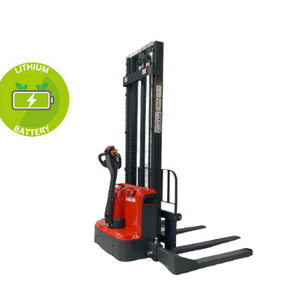 1300Kg Full Electric Adjustable Straddle Platform Stacker 3500mm Lift Height 