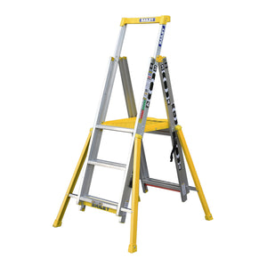 Bailey 170KG Adjustable Aluminium Platform Step Ladder