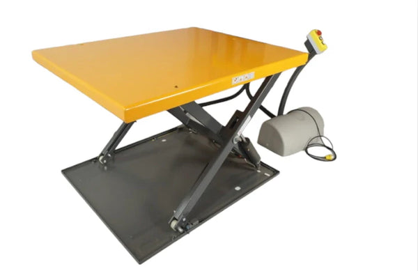 2T Low Profile Electric Scissor Table Lifter including Ramp