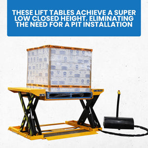 Super Low Profile Lift Table Load Capacity 1500kg