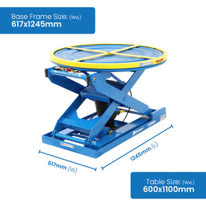 Automatic Pneumatic Rotating Pallet Positioner