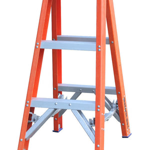 Indalex Step Fibreglass Double Sided Step Ladder 180kg Rated