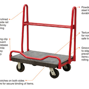 900kg Rated OEASY A Frame Panel Cart with 200mm PP Castors