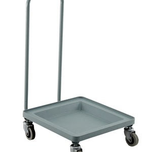 160Kg Load Glass Rack Trolley Platinum