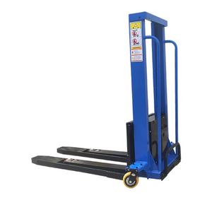 1000kg Semi Electric Portable Self Loading Stacker Pallet Lifter Forklift 1.3m