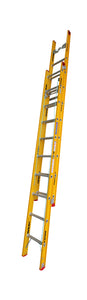 135kg Rated Indalex Fibreglass Extension Ladder Extended Length