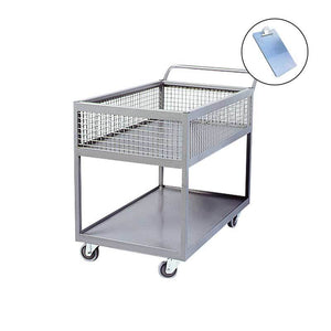 340kg Rated Stock Order Picking Trolley 2 Deck - Quality Jack