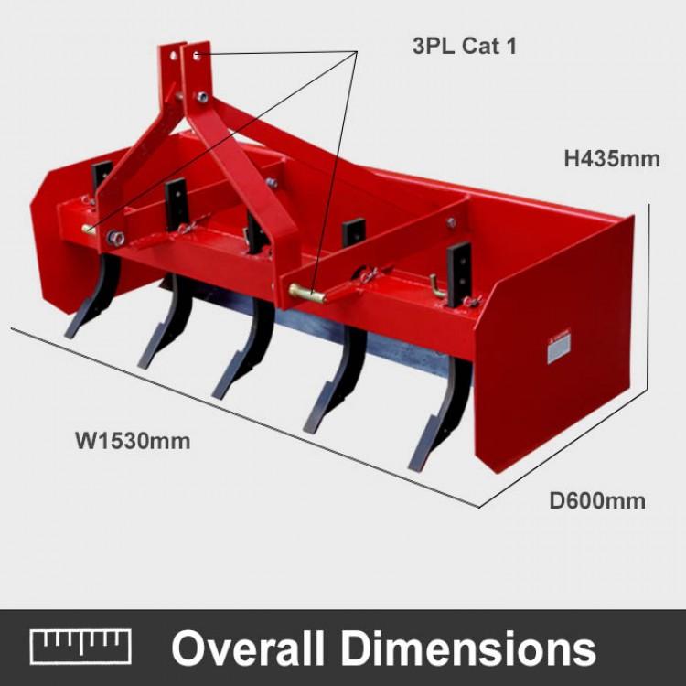 1200mm 4ft Box Scraper Grader Blade | QualityJack