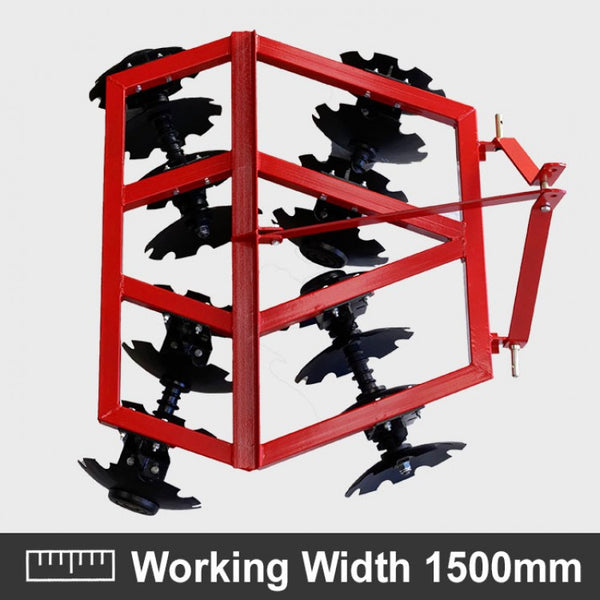 Heavy Duty 1500mm Disc Harrow Cultivator ,5ft Disc Harrow Cultivator
