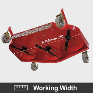 1500mm Finishing Mower CAT1, 3PL for tractors 20HP+ | QualityJack