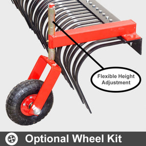 2400mm 8ft Landscape Stick Rake 3 Point Linkage | QualityJack