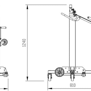 Manual Material Lifter Winch Lifter Capacity 130kg 3.3m Lift