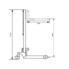 400Kg Manual Platform Fork Stacker Lifting 1500MM - Quality Jack
