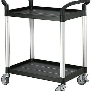 Two Tier Plastic Service Cart Trolley - Quality Jack