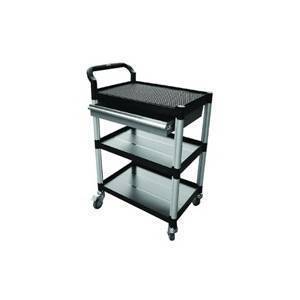 Triple Deck Tool Trolley with Drawer 250Kg Capacity - Quality Jack