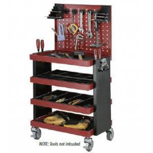 Quad Deck Tool Trolley Cart with Tool Board 200Kg - Quality Jack