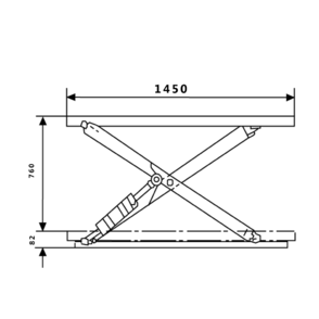 Low Profile Electric Scissor Lift Table 1000Kg Capacity - Quality Jack