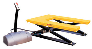 Low Profile U Shape Electric Scissor Table Lifter 1000Kg - Quality Jack
