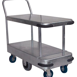 Galvanised Twin Deck Platform Trolley - Quality Jack