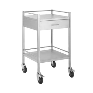 Stainless Trolley with Rails and Drawers | QualityJack