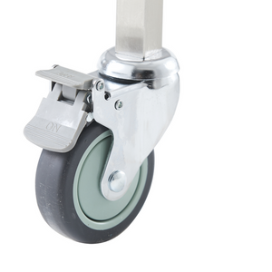 Stainless Steel Medical Trolley with Rails and Side By Drawers