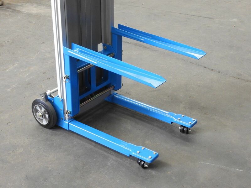 181kg Aluminum Manual Winch Hand Stacker Lifter, Duct Lifter 181kg