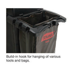 GRANDMAID Housekeeping Cart with Doors and Protective Security Hood | QualityJack