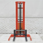1.0Ton Semi Electric Straddle Leg Walkie Pallet Stacker Lifter 2500mm