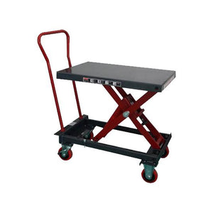 Manual Self Levelling Scissor Lift Table Trolley Capacity 400Kg 
