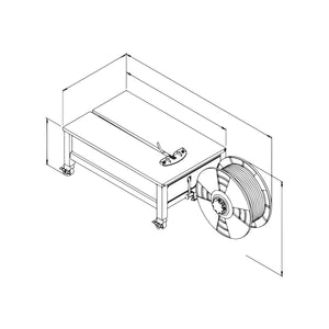 Semi Auto Low Table Strapping Machine  TMS 300L