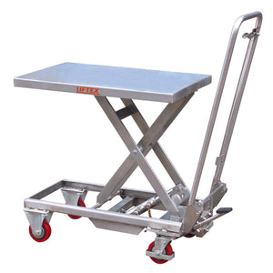 Aluminium Scissor Lift Trolley Load Capacity 100kg | QualityJack