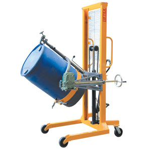 Manual Steel and Plastic Drum Lifter Rotator 450kg Lift 1500mm | QualityJack
