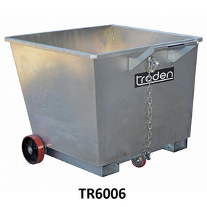 Zinc Plated Forklift Waste Tipping Bins | QualityJack