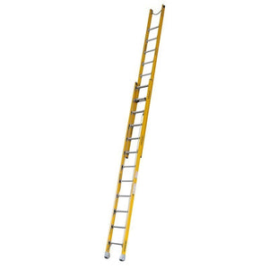 150Kg Rated Indalex Fibreglass Extension Ladder Extended Length