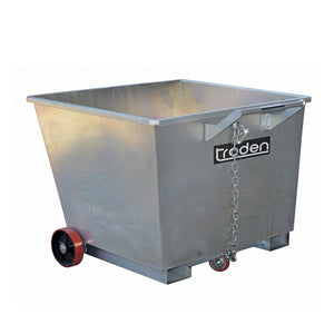 Zinc Plated Forklift Waste Tipping Bins | QualityJack