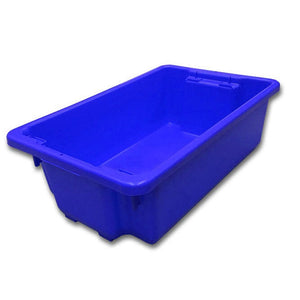 32L Plastic Crate Stack & Nest Container 645 X 413 X 210Mm - Blue Ih060