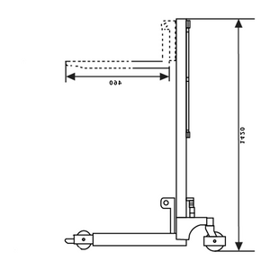 150Kg Powered Stacker Lifter Transporter High 1420mm - Quality Jack