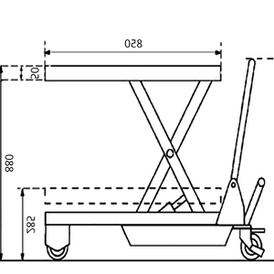 Manual Scissor Lift Table Capacity 300KG - Quality Jack