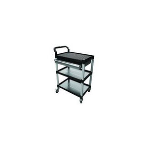 Triple Deck Tool Trolley with Drawer 250Kg Capacity - Quality Jack